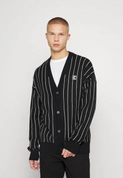 Am billigsten ✔️ Karl Kani PINSTRIPE CARDIGAN - Strickjacke - Cream, Unisex ❤️