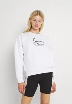 Schlussverkauf ⭐ Karl Kani SIGNATURE CREW - Sweatshirt - White, Damen 👍