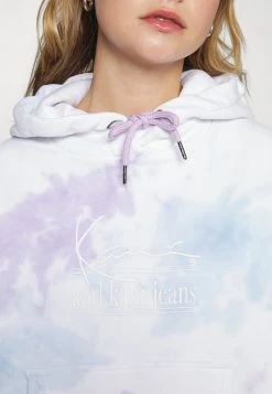 Auslauf 😀 Karl Kani SIGNATURE TIE DYE HOODIE - Sweatshirt - White/lilac/light Blue, Damen ✨ -Karl Kani Verkäufe 5eb4325203b44d3c82a8ec8c3a79776c