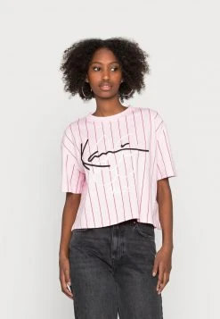 Bester Verkauf ✔️ Karl Kani SIGNATURE CROP TEE - T-Shirt Print - Rose, Damen 🌟