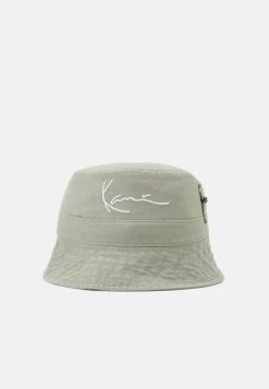 Aktion 💯 Karl Kani SIGNATURE WASHED ZIP BUCKET HAT UNISEX - Hut - Dark Mint ✨