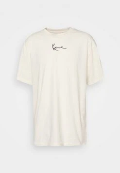 Top 10 😍 Karl Kani SMALL SIGNATURE TEE UNISEX - T-Shirt Basic - Cream 🎉