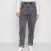 Budget ✨ Karl Kani RETRO MOON PANTS - 🌟 Jeans Relaxed Fit - Dark Grey, Herren 🔥