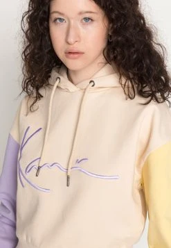 Bester Verkauf 🥰 Karl Kani SIGNATURE CROP BLOCK HOODIE - Sweatshirt - Light Sand, Damen ⌛ -Karl Kani Verkäufe 68cfd261a6dd44c9a9ece28569188493