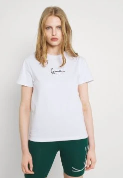 Budget 🤩 Karl Kani SMALL SIGNATURE TEE - T-Shirt Print - White, Damen 🛒