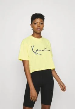 Bestes Angebot 🔥 Karl Kani SIGNATURE TEE - T-Shirt Print - Lime, Damen ✨