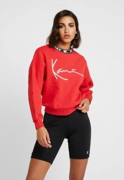 Besorgen 🌟 Karl Kani SIGNATURE CREW - Sweatshirt - Red/white/black, Damen ❤️