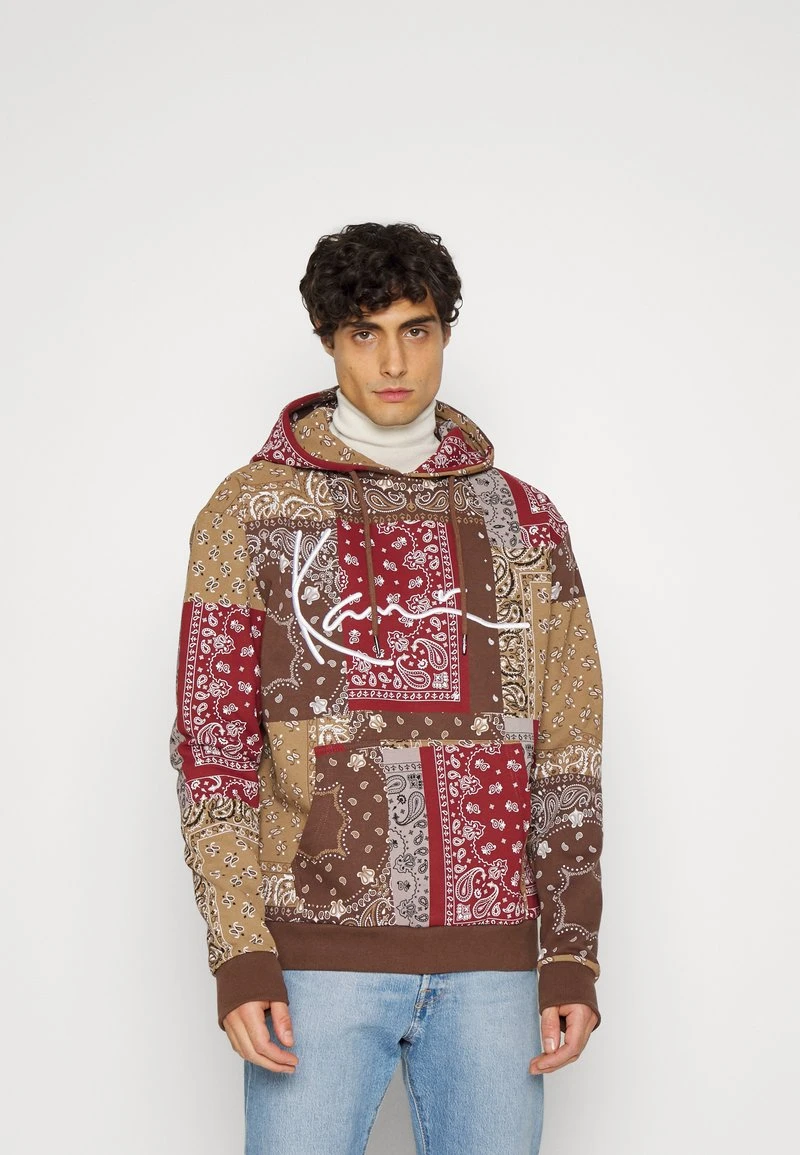 Brandneu ❤️ Karl Kani UNISEX SIGNATURE PAISLEY HOODIE - Sweatshirt - Light Sand 🥰