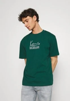 Brandneu 😍 Karl Kani UNISEX SIGNATURE TEE - T-Shirt Print - Green ❤️