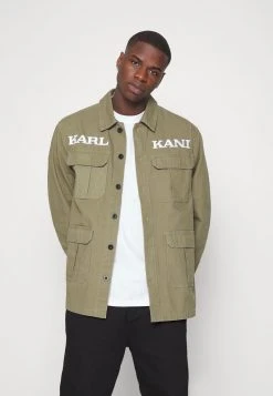 Großhandel 🧨 Karl Kani RETRO WASHED UTILITY JACKET - Leichte Jacke - Dark Green, Herren 🎉