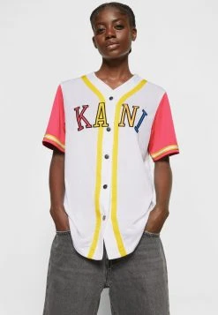 Rabatt ❤️ Karl Kani COLLEGE BLOCK ⚾ BASEBALL - T-Shirt Print - White, Damen 👏 -Karl Kani Verkäufe 76d444c1ec8444d0bad8be4f3fcc5520