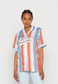 Bestes Angebot ⌛ Karl Kani VARSITY STRIPE ⚾ BASEBALL - Bluse - Multicolor, Damen ⭐