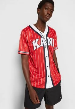 Rabatt ❤️ Karl Kani SERIF ⚾ BASEBALL SHIRT - Hemd - Red, Herren 🛒 -Karl Kani Verkäufe 791920d62eed48999ceed96c8c3b05c0