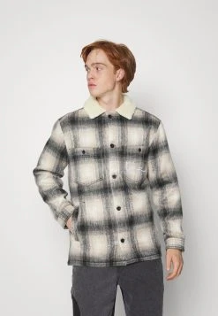 Bester Verkauf 🔥 Karl Kani CHEST SIGNATURE JACKET UNISEX - Übergangsjacke - Beige ❤️