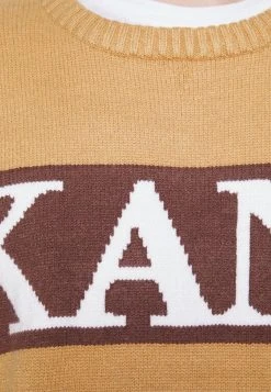 Coupon ✨ Karl Kani RETRO BLOCK KNIT CREW UNISEX - Sweatshirt - Sand 🛒 -Karl Kani Verkäufe 83bf64bd042a44248491fbf949fe7bda