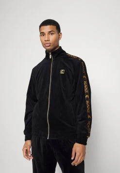 Am billigsten ⭐ Karl Kani TAPE JACKET - Trainingsjacke - Black, Herren ❤️