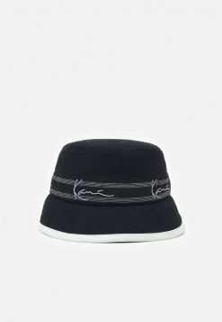 Auslauf ❤️ Karl Kani SIGNATURE TAPE BUCKET HAT UNISEX - Hut - Black 🔥
