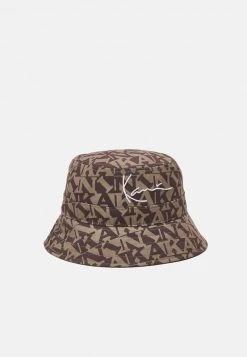 Aktion 🔔 Karl Kani SIGNATURE LOGO BUCKET HAT UNISEX - Hut - Brown ✨
