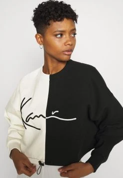 Billig ⭐ Karl Kani SIGNATURE CROPPED BLOCK CREW - Sweatshirt - Off White, Damen ⭐ -Karl Kani Verkäufe 89c9ba31b63643a5bee62b70d1329e1d
