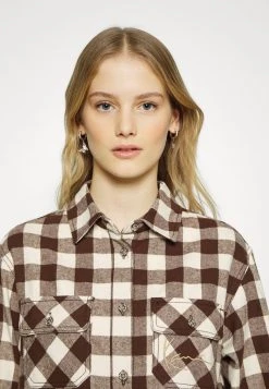 Besorgen ❤️ Karl Kani CHEST SIGNATURE FLANNEL - Hemdbluse - Sand/brown, Damen 😀 -Karl Kani Verkäufe 8e6358bb837f4bc8a7b93c9364e83412