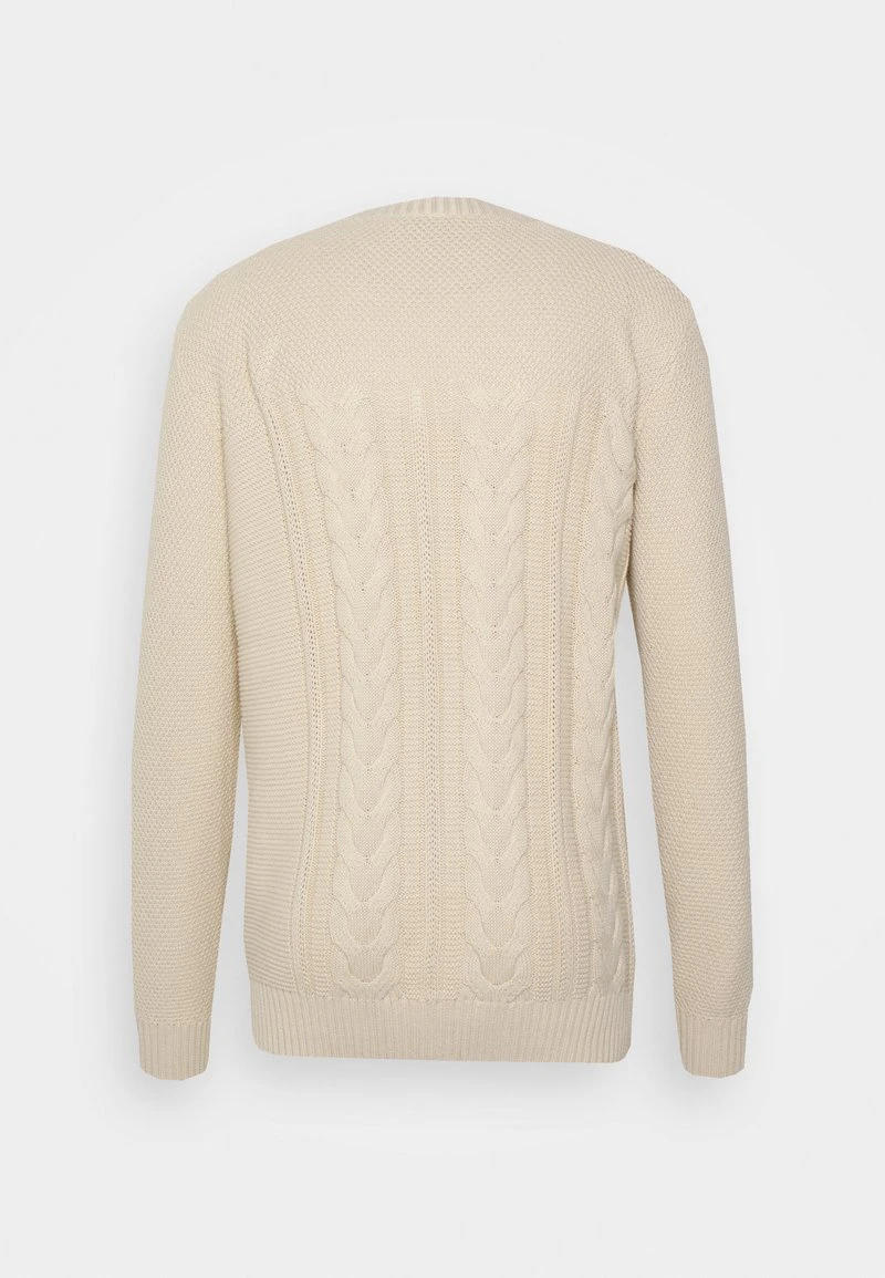 Angebote 😍 Karl Kani SIGNATURE BLOCK KNIT CREW - Strickpullover - Light Sand, Herren 😉 4 Angebote 😍 Karl Kani SIGNATURE BLOCK KNIT CREW - Strickpullover - Light Sand, Herren 😉 – Bild 2