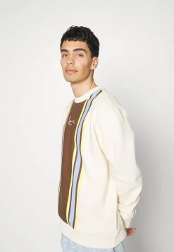 Am billigsten ⌛ Karl Kani SMALL SIGNATURE STRIPE CREW UNISEX - Sweatshirt - Cream 🥰 -Karl Kani Verkäufe 8eef90004ca84720b1f42025bda8d3b8