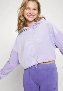 Billig 🔥 Karl Kani SMALL SIGNATURE CROP HOODIE - Kapuzenpullover - Lila, Damen ❤️ -Karl Kani Verkäufe 91559368e3164d3685f7e511ec88acd5