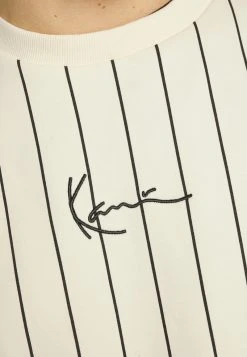 Auslauf ❤️ Karl Kani UNISEX SMALL SIGNATURE PINSTRIPE CREW - Sweatshirt - Cream 😍 -Karl Kani Verkäufe 91e387e24f144291a8092ed31747b932