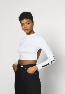 Angebote ✨ Karl Kani RETRO CROPPED - Langarmshirt - White, Damen 🌟