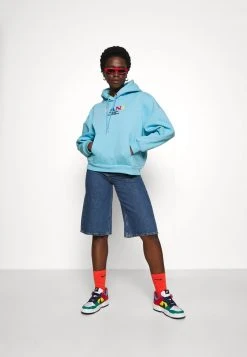 Schlussverkauf 💯 Karl Kani RETRO HOODIE - Sweatshirt - Light Blue, Damen ✔️ -Karl Kani Verkäufe 9a61c9e21f0041abb0215e18ff15fc39