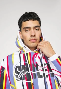 Billig ⭐ KARL KANI X SMILEY® SIGNATURE STRIPE HOODIE UNISEX - Kapuzenpullover - Multicolor ❤️ -Karl Kani Verkäufe 9e137223af5a41fcad62f010be514c9b