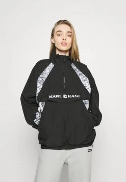 Bester Verkauf 👍 Karl Kani RETRO BLOCK - Windbreaker - Black, Damen 💯