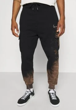 Bestpreis 🎁 Karl Kani SMALL SIGNATURE BLEACHED UNISEX - Jogginghose - Black 👏