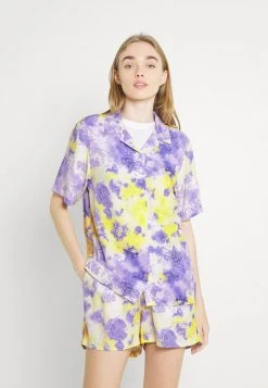 Schlussverkauf ⌛ Karl Kani SMALL SIGNATURE PAISLEY RESORT - Hemdbluse - Lilac, Damen 🧨