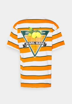 Bestes Angebot 🎉 Karl Kani SMALL SIGNATURE STRIPE TEE UNISEX - T-Shirt Print - Orange 🔔 -Karl Kani Verkäufe a3cf935d9b274b4dbdef767ec22ba44a
