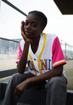 Rabatt ❤️ Karl Kani COLLEGE BLOCK ⚾ BASEBALL - T-Shirt Print - White, Damen 👏 -Karl Kani Verkäufe a4abc84eea8449e28eb34b308dd83ded