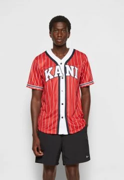 Rabatt ❤️ Karl Kani SERIF ⚾ BASEBALL SHIRT - Hemd - Red, Herren 🛒 -Karl Kani Verkäufe a53cfad64d064175b100fd90d9e139c8