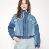 Rabatt ✨ Karl Kani RETRO BLOCK JACKET - Jeansjacke - Blue, Damen ✔️