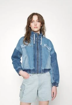 Rabatt ✨ Karl Kani RETRO BLOCK JACKET - Jeansjacke - Blue, Damen ✔️
