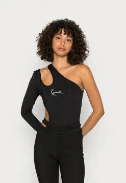 Budget ⭐ Karl Kani SMALL SIGNATURE CUT OUT BODY - Langarmshirt - Black, Damen 🔥