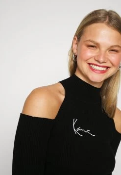 Bestes Angebot ⌛ Karl Kani SMALL SIGNATURE CUTOUT TURTLE NECK - Langarmshirt - Black, Damen 😀 -Karl Kani Verkäufe acd943f749394e85bc1d3de6cf42ba38