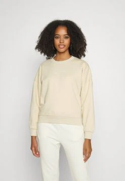 Am billigsten ✔️ Karl Kani SMALL SIGNATURE CREW - Sweatshirt - Light Sand, Damen 🎁