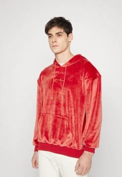 Aktion ⌛ Karl Kani SMALL SIGNATURE HOODIE UNISEX - Sweatshirt - Dark Red 🔥