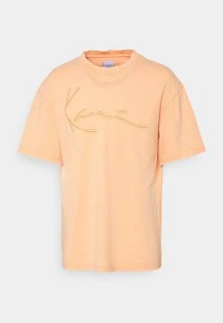 Besorgen 🌟 Karl Kani SIGNATURE DESTROYED TEE UNISEX - T-Shirt Print - Light Orange ❤️