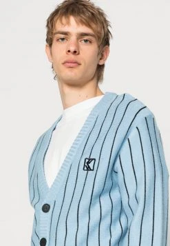 Bestpreis ✨ Karl Kani PINSTRIPE CARDIGAN UNISEX - Strickpullover - Light Blue ✔️ -Karl Kani Verkäufe b07661a573db4031b32e19c2c9657c73