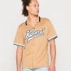 Auslauf ⌛ Karl Kani VARSITY ⚾ BASEBALL - Hemd - Sand, Herren ⌛