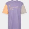 Schlussverkauf ⌛ Karl Kani SIGNATURE BLOCK TEE UNISEX - T-Shirt Print - Lilac 🎁