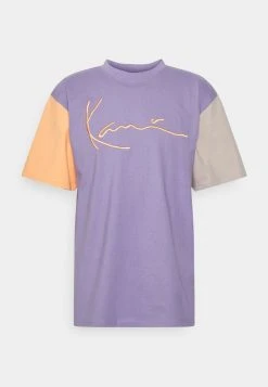 Schlussverkauf ⌛ Karl Kani SIGNATURE BLOCK TEE UNISEX - T-Shirt Print - Lilac 🎁