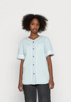 Top 10 👍 Karl Kani ⚾ BASEBALL SHIRT - Hemdbluse - Blue, Damen 🎁