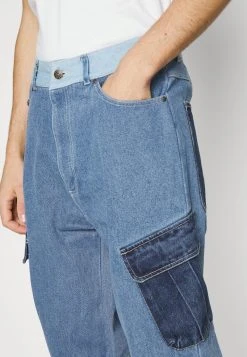 Aktion 😍 Karl Kani BLOCK PANTS - Jeans Tapered Fit - Blue, Herren 😉 -Karl Kani Verkäufe b4513546c14f4beab839fd33bdbc1e08